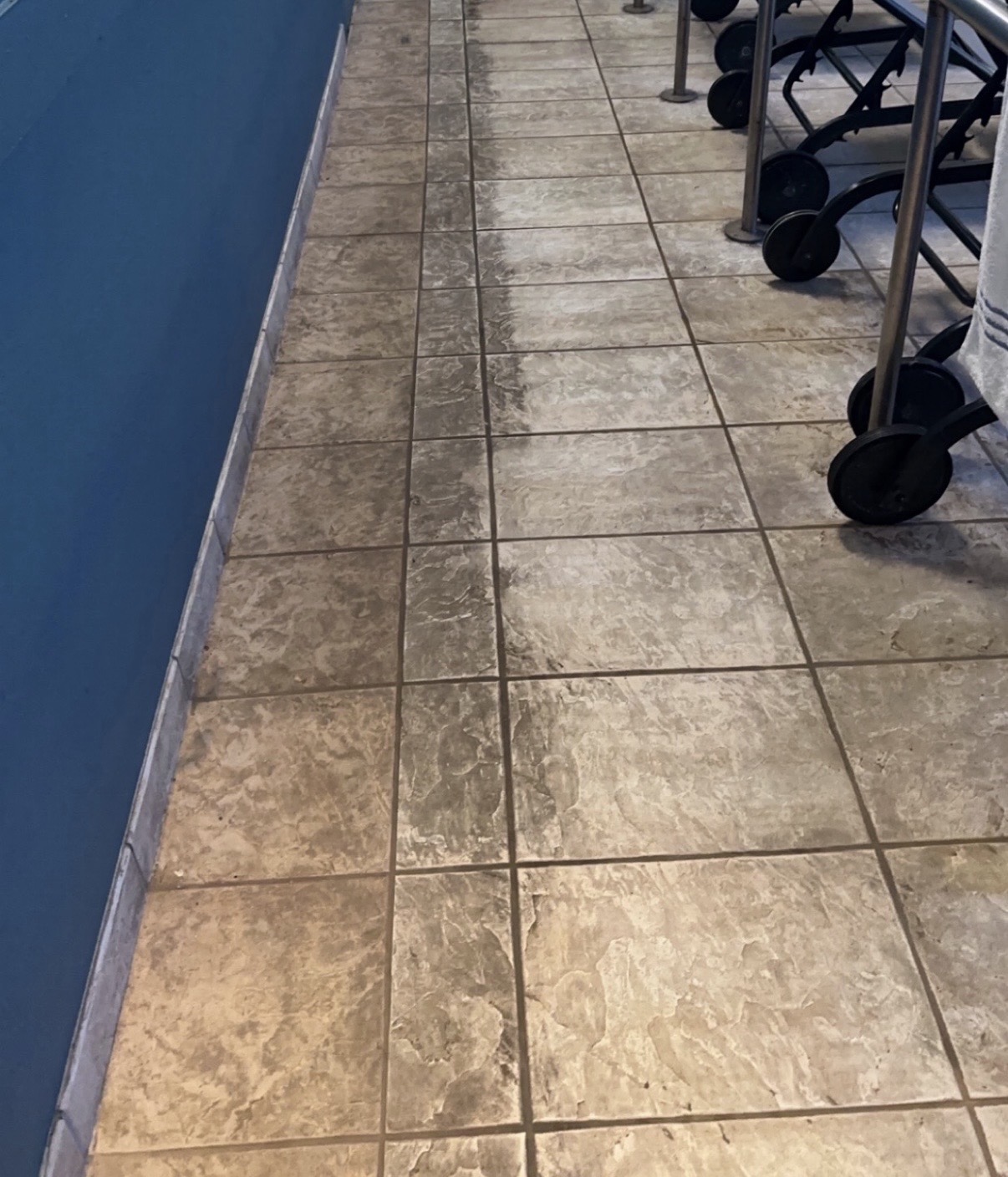 Walkway cleaning result